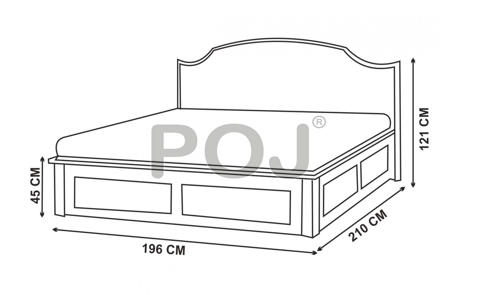 Buy Jessic Complete Bedroom Set With King Size Bed In Wenge Color